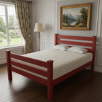 Red Solid Wood Twin Bed Frame