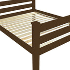 Coffee Solid Wood Full Bed Frame