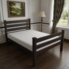 Brown Solid Wood Full Bed Frame