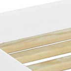 White Solid Wood Full Bed Frame