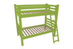 Green Twin Solid Wood Bunk Bed