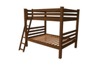 Red Full Over Full Solid Wood Bunk Bed