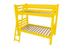 Yellow Full Solid Wood Bunk Bed