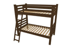 Brown Full Solid Wood Bunk Bed