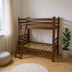 Brown Full Solid Wood Bunk Bed