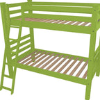 Green Full Solid Wood Bunk Bed
