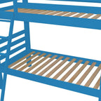 Blue Queen Solid Wood Bunk Bed