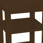28" Dark Brown Solid Wood Nightstand