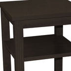 28" Brown Solid Wood Nightstand