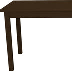 48" Raw Umber Solid Wood Dining Table