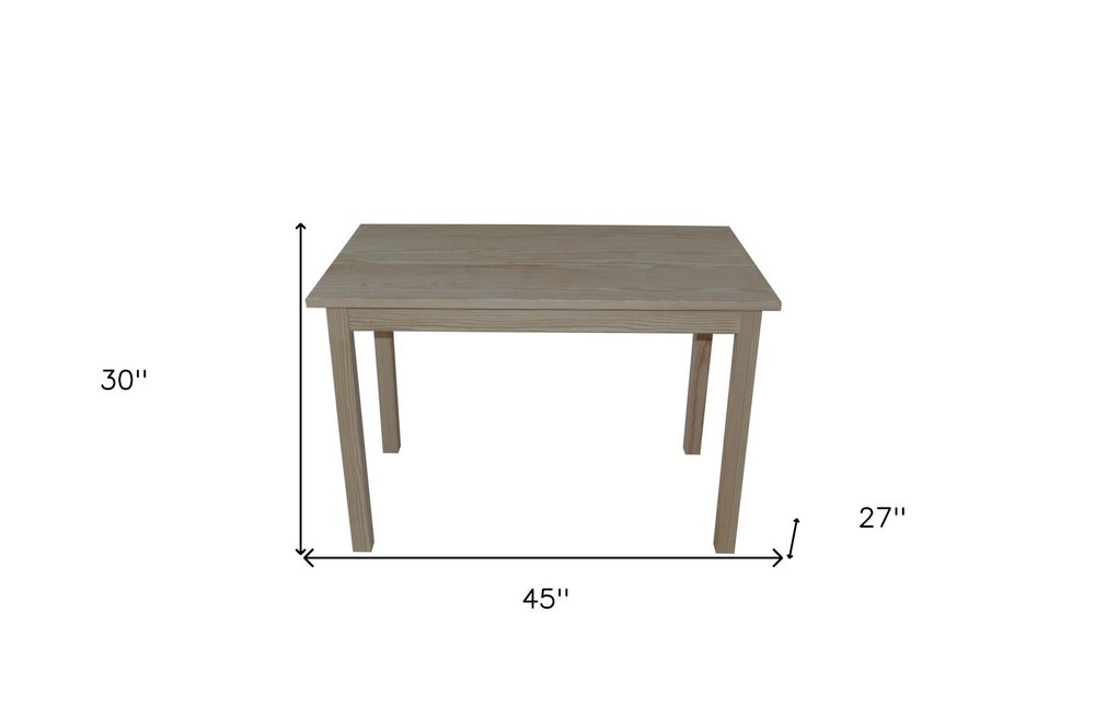 48" Raw Umber Solid Wood Dining Table