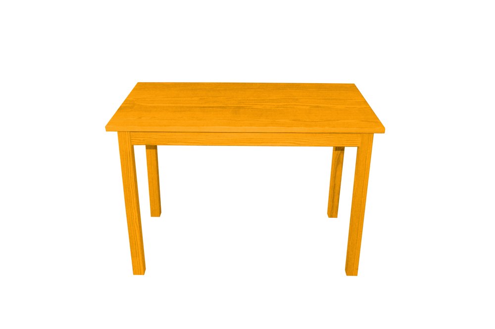 48" Raw Umber Solid Wood Dining Table