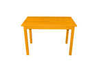 48" Raw Umber Solid Wood Dining Table