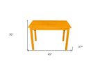 48" Raw Umber Solid Wood Dining Table