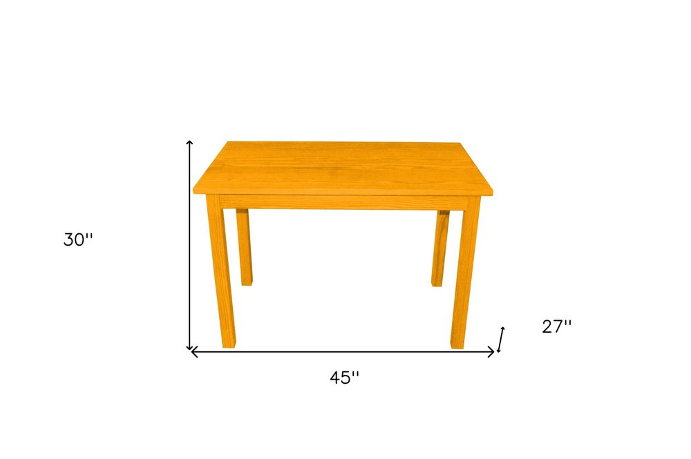 48" Raw Umber Solid Wood Dining Table