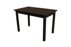 48" Raw Umber Solid Wood Dining Table