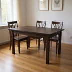 48" Raw Umber Solid Wood Dining Table