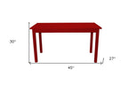 48" Raw Umber Solid Wood Dining Table