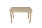 48" Raw Umber Solid Wood Dining Table