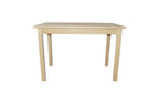48" Raw Umber Solid Wood Dining Table