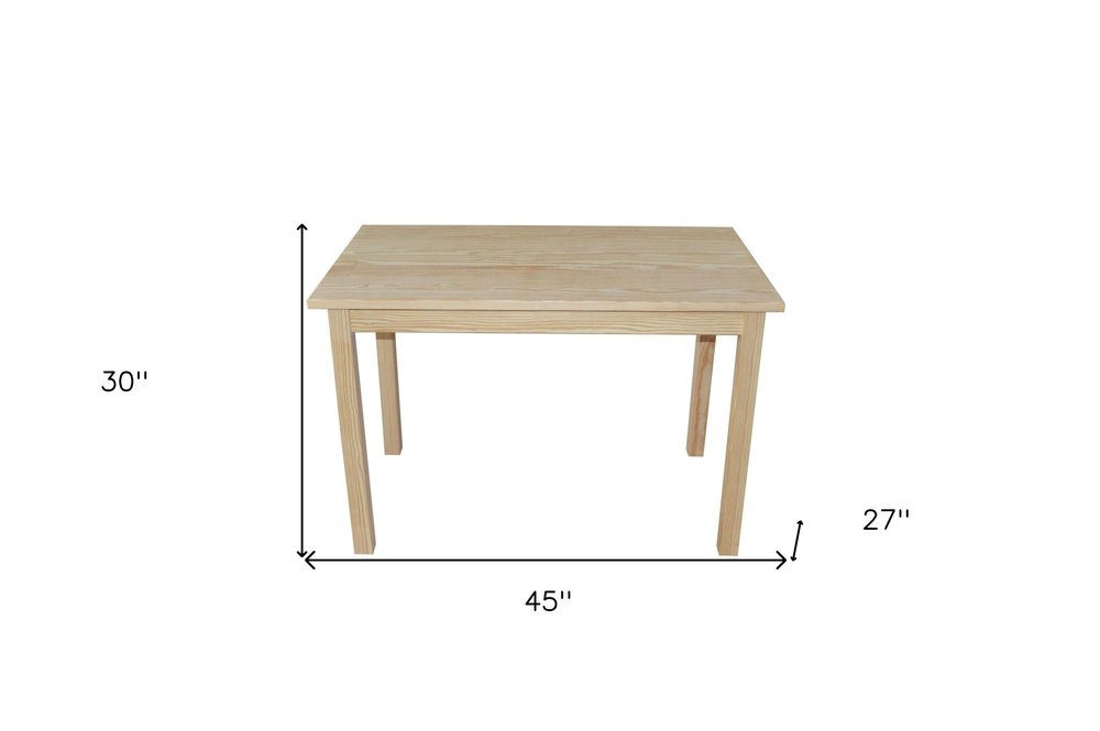 48" Raw Umber Solid Wood Dining Table