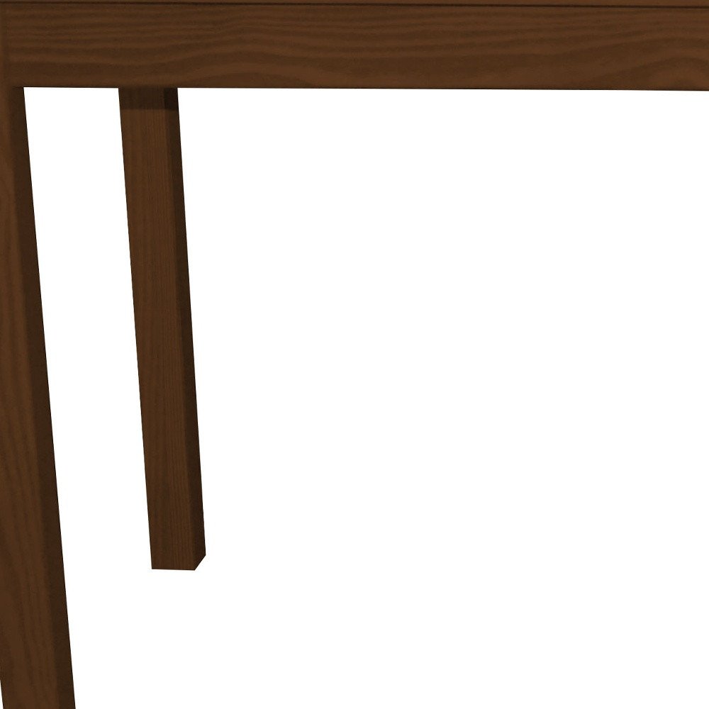 60" Raw Umber Solid Wood Dining Table