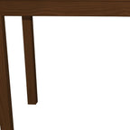 60" Raw Umber Solid Wood Dining Table