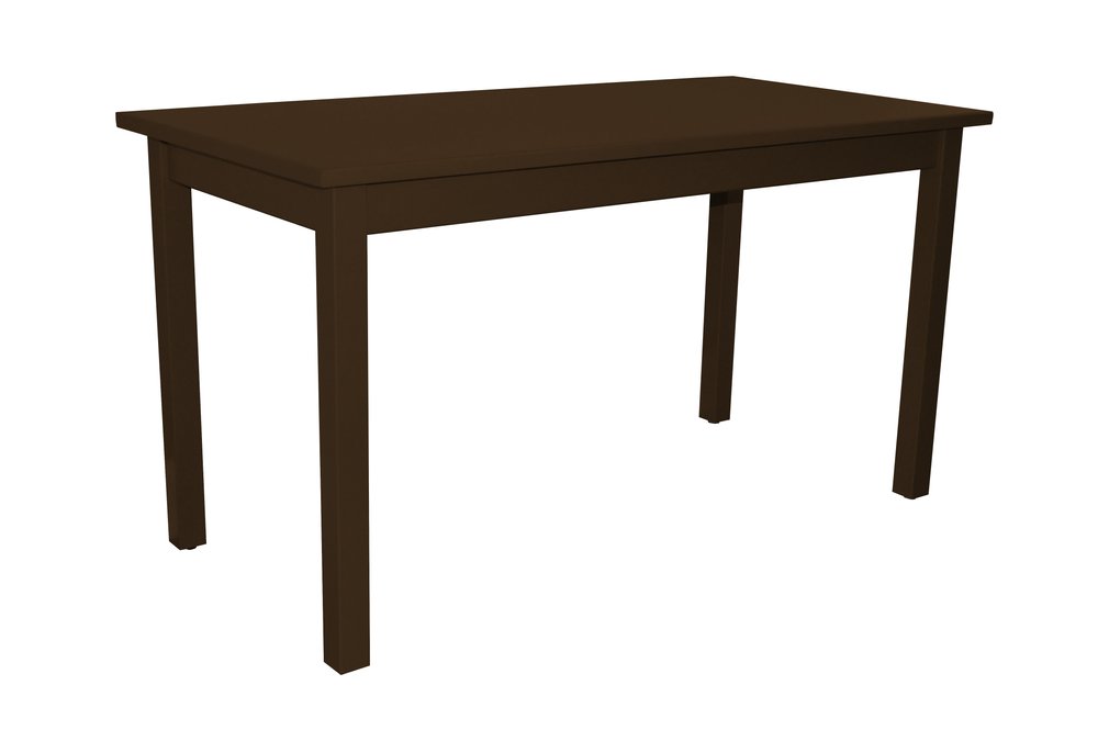 60" Raw Umber Solid Wood Dining Table