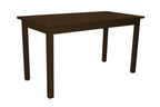 60" Raw Umber Solid Wood Dining Table