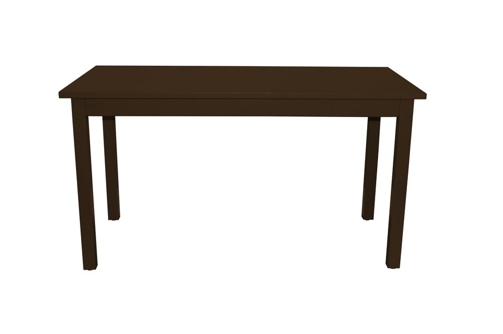 60" Raw Umber Solid Wood Dining Table