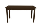 60" Raw Umber Solid Wood Dining Table