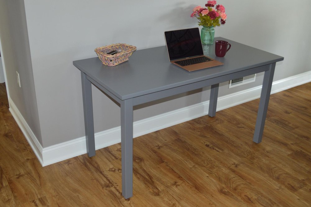 60" Raw Umber Solid Wood Dining Table