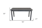 60" Raw Umber Solid Wood Dining Table