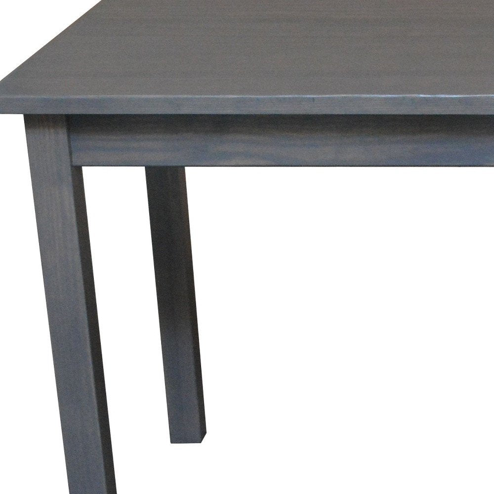 60" Raw Umber Solid Wood Dining Table