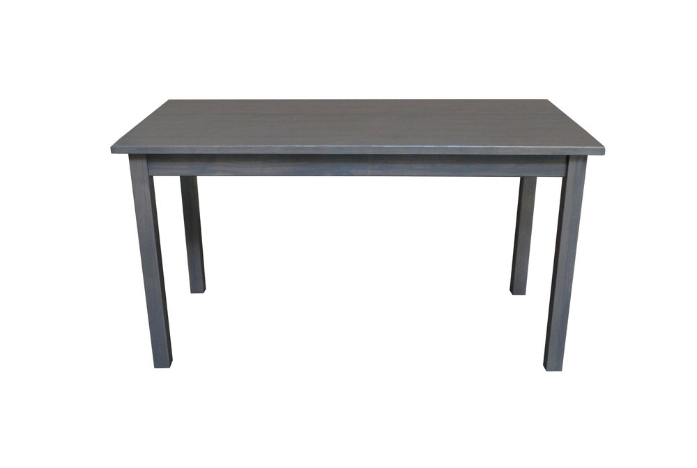 60" Raw Umber Solid Wood Dining Table