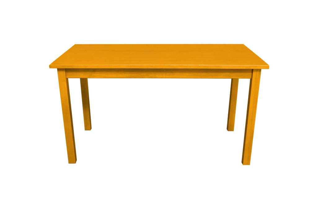 60" Raw Umber Solid Wood Dining Table