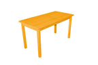 60" Raw Umber Solid Wood Dining Table