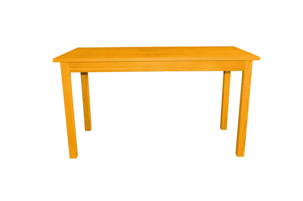 60" Raw Umber Solid Wood Dining Table