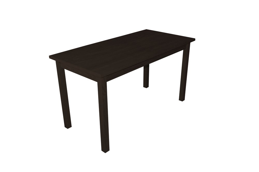 60" Raw Umber Solid Wood Dining Table
