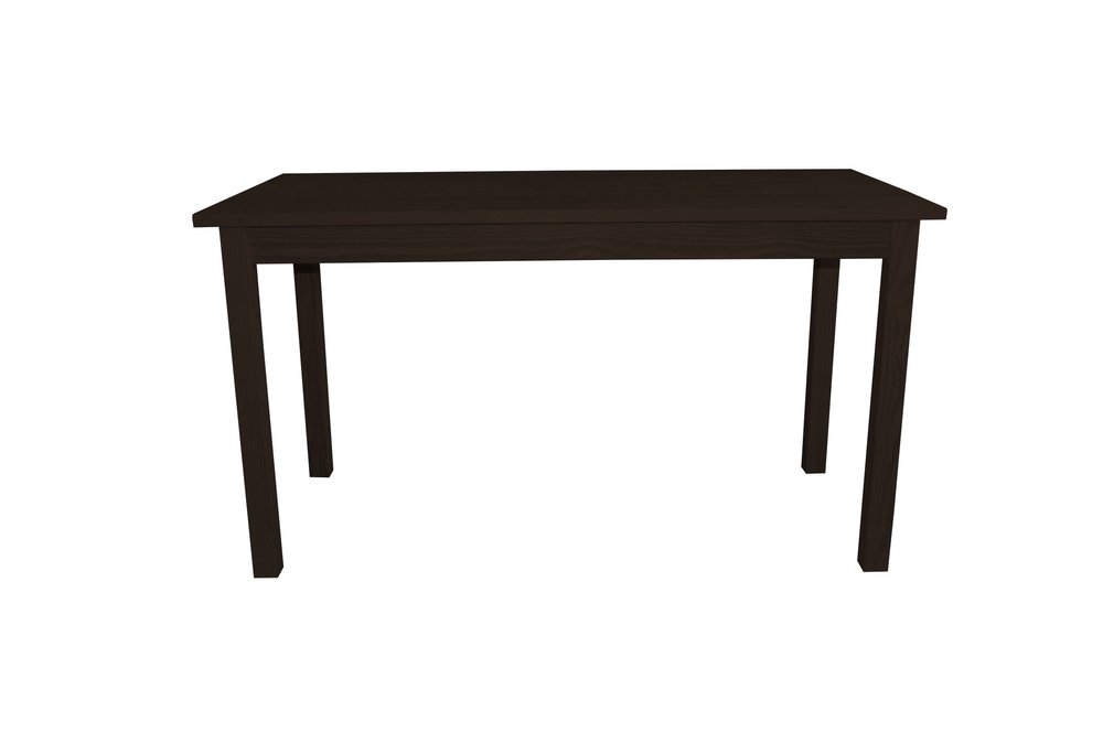 60" Raw Umber Solid Wood Dining Table