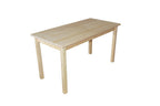 60" Raw Umber Solid Wood Dining Table