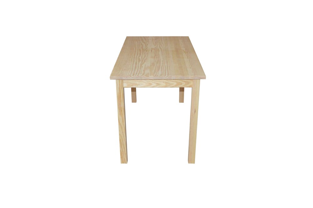 60" Raw Umber Solid Wood Dining Table