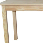 60" Raw Umber Solid Wood Dining Table