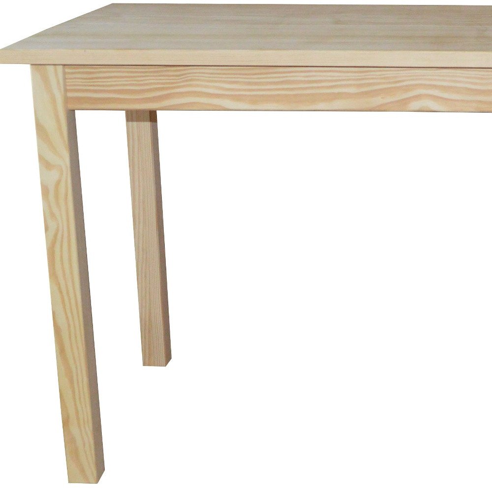 60" Raw Umber Solid Wood Dining Table