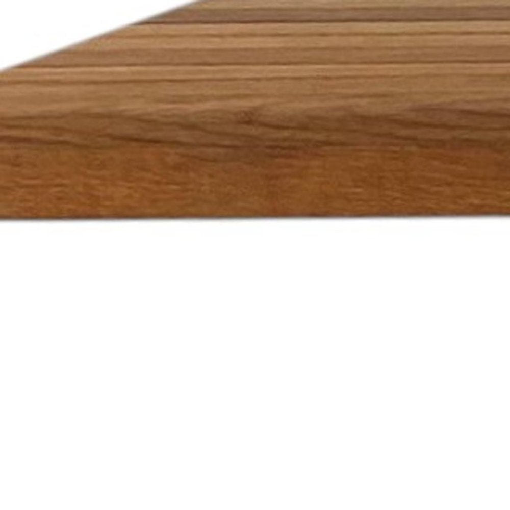 16" X 36" Brown Teak Wall Mount Rectangular Shower Bench