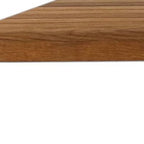 16" X 36" Brown Teak Wall Mount Rectangular Shower Bench
