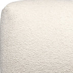 18" Gray Polyester Cube Outdoor Pouf Ottoman