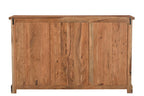 60" Dark Brown Solid Wood Six Drawer Dresser
