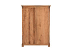 36" Dark Brown Solid Wood Five Drawer Chest