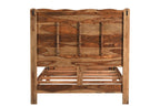 Brown Live Edge Solid Wood Queen Bed Frame